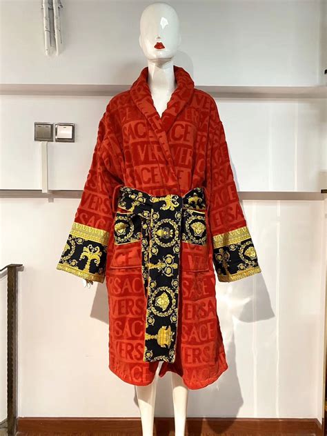 red versace robe replica|versace kimono.